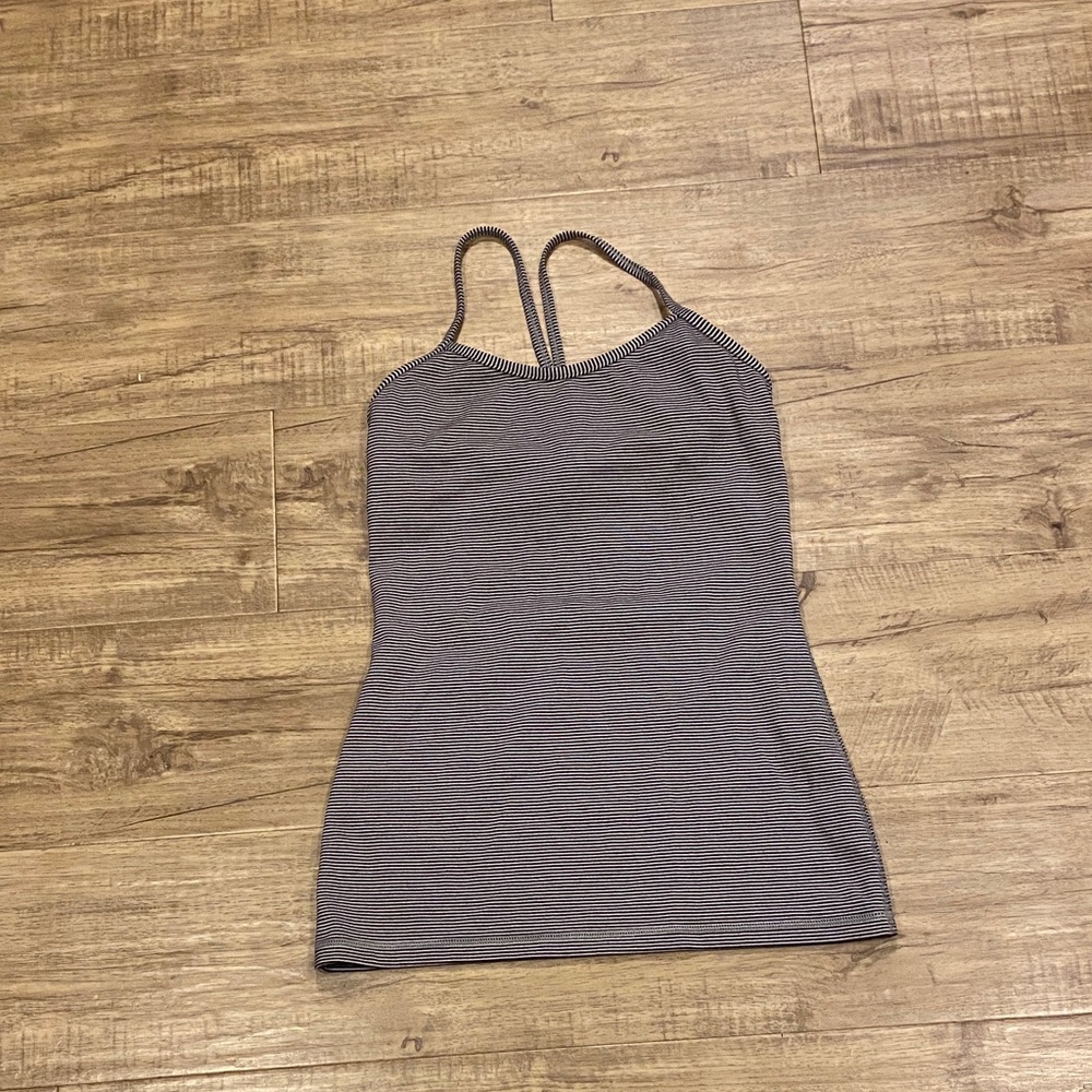 Striped Gray Lululemon Tank
